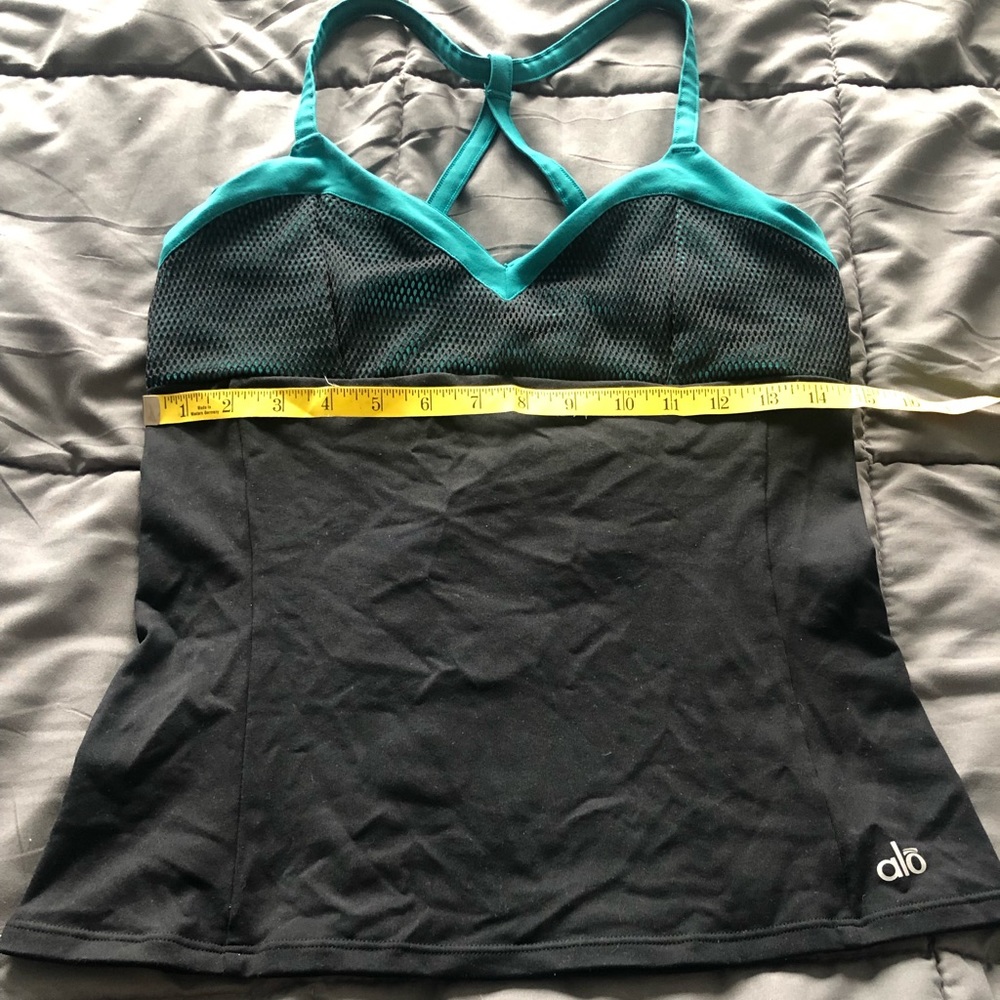 Alo Yoga Bra/tank Top | Teal/black | size M (?)